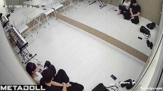 Korean naughty couple in the music room