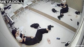Korean naughty couple in the music room