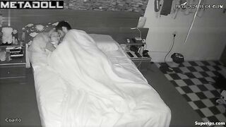 Married couple poor Latina fucks in their bed