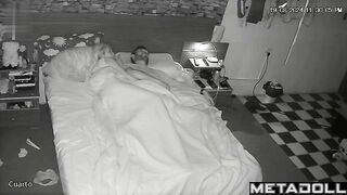 Married couple poor Latina fucks in their bed