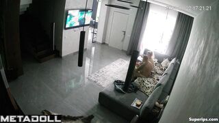 Blonde Ukrainian wife rides her husband