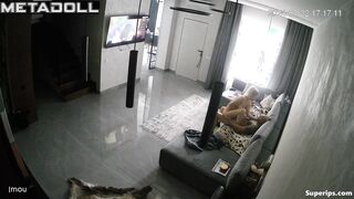 Blonde Ukrainian wife rides her husband