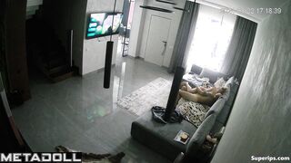 Blonde Ukrainian wife rides her husband