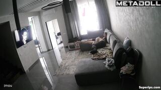 Skinny Ukrainian Milf gets fucked on her couch