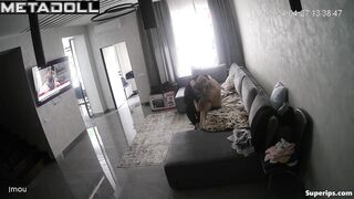 Skinny Ukrainian Milf gets fucked on her couch