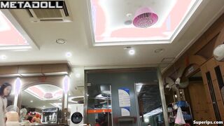 Korean mature women bathing together