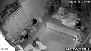 Gorgeous Korean girl masturbates in her pajamas