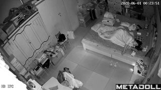 Gorgeous Korean girl masturbates in her pajamas