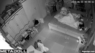 Gorgeous Korean girl masturbates in her pajamas