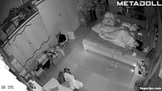 Gorgeous Korean girl masturbates in her pajamas