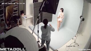 Famous young Korean model in underwear