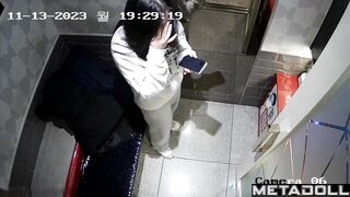 Korean nerdy girl gets groped by her boyfriend