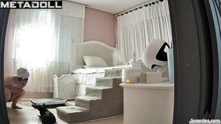 Korean woman naked in her room
