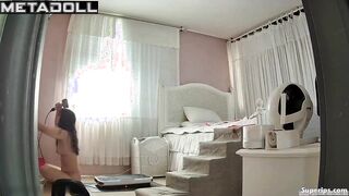 Korean woman naked in her room