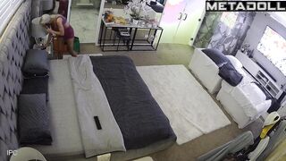 Naughty Israeli blonde Onlyfans model changes her panties before going to sleep