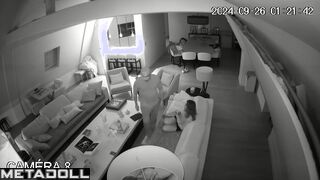 Skinny Canadian brunette student girl gets fucked while watching porn real spy cam