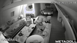 Skinny Canadian brunette student girl gets fucked while watching porn real spy cam