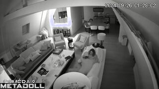 Skinny Canadian brunette student girl gets fucked while watching porn real spy cam