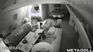 Skinny Canadian brunette student girl gets fucked while watching porn real spy cam