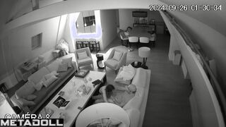 Skinny Canadian brunette student girl gets fucked while watching porn real spy cam