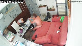 Amazing married couple having sex in their bed voyeur cam