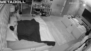 Married couple fuck brutally in their bed spy cam record