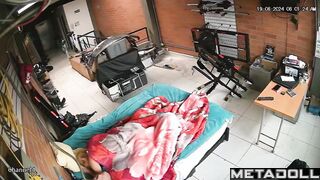 Amateur Swedish couple having sex until they fall asleep hidden cam