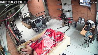 Dirty couple fuck in their messy room HD