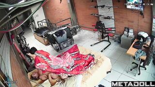 Dirty couple fuck in their messy room HD