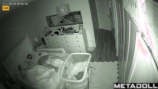 Tattooed Danish brunette mom gets fucked on the floor hidden cam