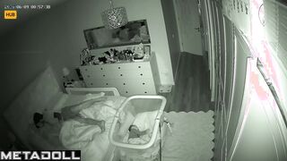 Tattooed Danish brunette mom gets fucked on the floor hidden cam