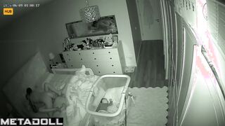 Tattooed Danish brunette mom gets fucked on the floor hidden cam