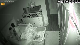Tattooed Danish brunette mom gets fucked on the floor hidden cam