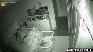 Tattooed Danish brunette mom gets fucked on the floor hidden cam