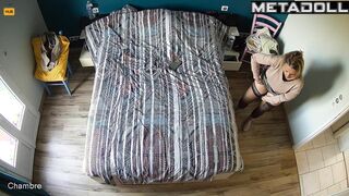 Single Polish blonde aunt masturbates while fantasizing about threesome porn