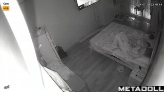 Perverse blonde teacher is masturbating in her sleep leaked video