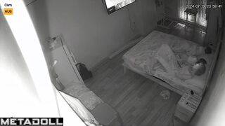 Perverse blonde teacher is masturbating in her sleep leaked video