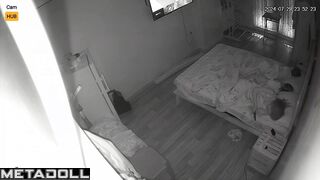 Perverse blonde teacher is masturbating in her sleep leaked video