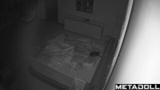 My friend's parents having sex on their bed hard spy cam record