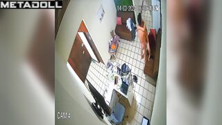 Naughty Australian brunette mature wife sex in the living room spy cam record