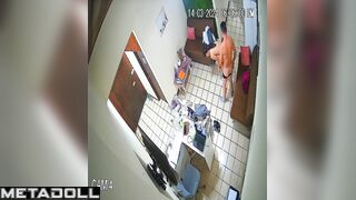 Naughty Australian brunette mature wife sex in the living room spy cam record
