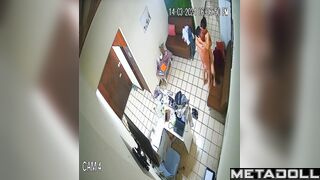 Naughty Australian brunette mature wife sex in the living room spy cam record
