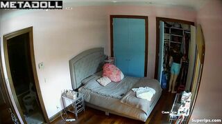 Busty college girl naked in her room