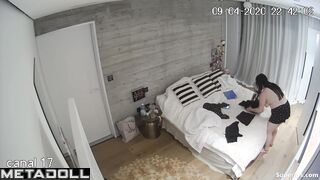 British chubby girl naked in her room