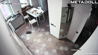 Ukrainian girl gets fucked in the kitchen