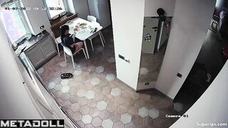 Ukrainian girl gets fucked in the kitchen