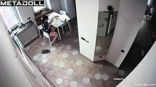 Ukrainian girl gets fucked in the kitchen