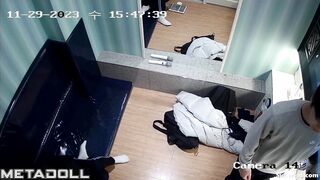 Korean skinny girl gets groped