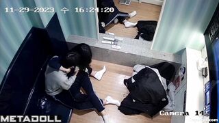 Korean skinny girl gets groped