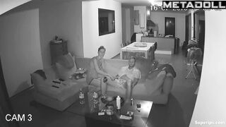 American college couple fucks on their couch